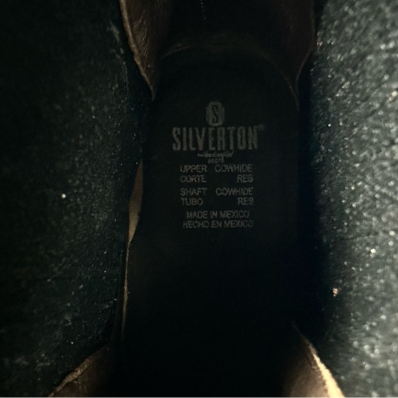 Silverton Men's Shoulder Genuine Leather Western Square Toe Short Boots !READ! - Picture 10 of 16